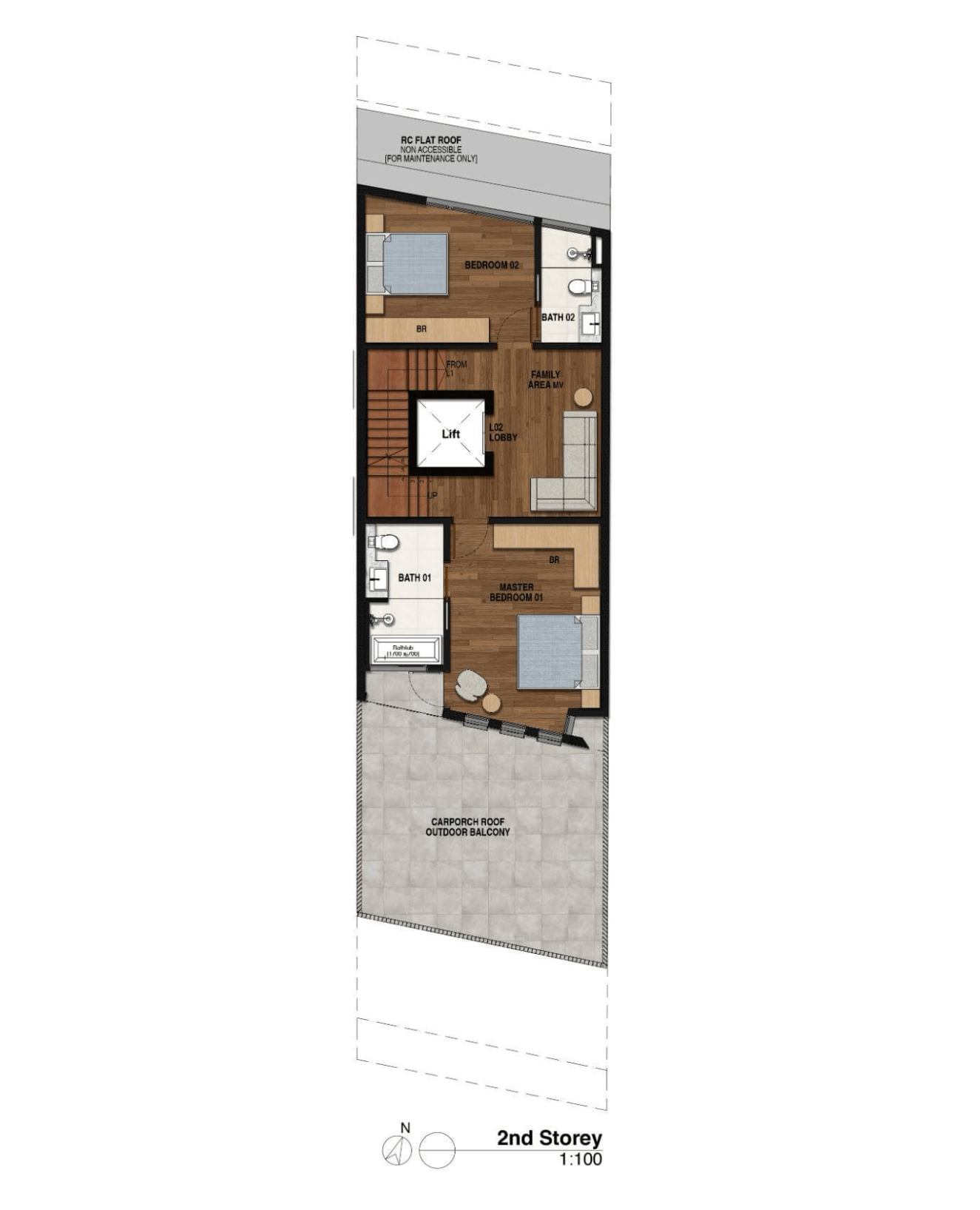 Joo Chiat Place Inter-Terraces 5 Bedroom Floor Plan 1
