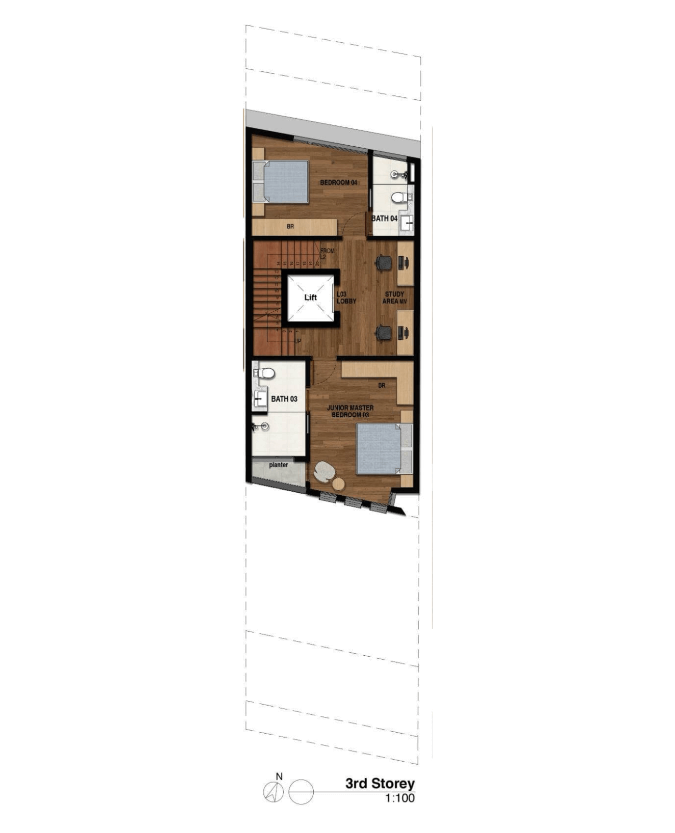 Joo Chiat Place Inter-Terraces 5 Bedroom Floor Plan 2